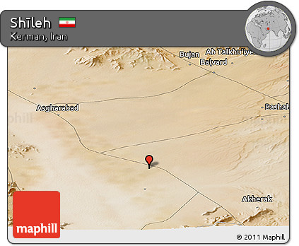 Satellite Panoramic Map of Shīleh