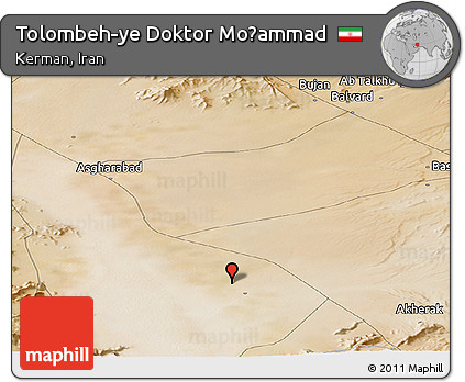 Satellite Panoramic Map of Tolombeh-ye Doktor Moḩammad