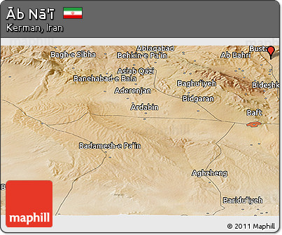 Satellite Panoramic Map of Āb Nā'ī