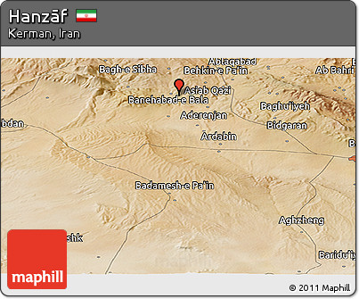 Satellite Panoramic Map of Hanzāf