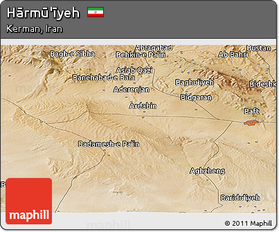 Satellite Panoramic Map of Hārmū'īyeh