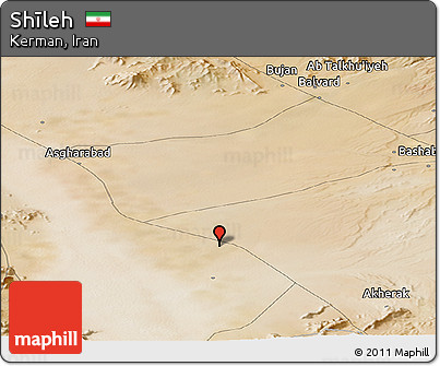 Satellite Panoramic Map of Shīleh