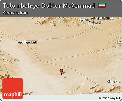 Satellite Panoramic Map of Tolombeh-ye Doktor Moḩammad