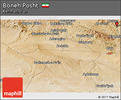 Satellite Panoramic Map of Boneh Posht