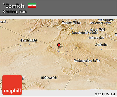 Satellite Panoramic Map of `Ezmīch