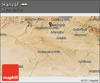 Satellite Panoramic Map of Hanzāf