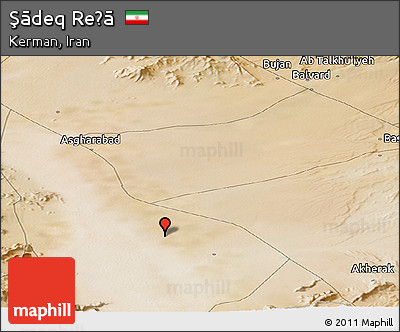 Satellite Panoramic Map of Şādeq Reẕā