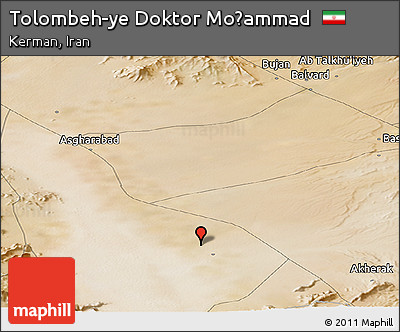 Satellite Panoramic Map of Tolombeh-ye Doktor Moḩammad