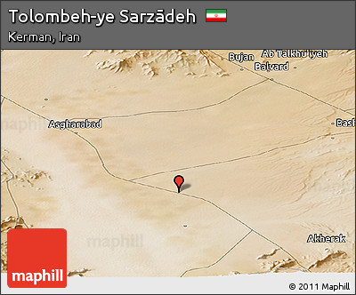 Satellite Panoramic Map of Tolombeh-ye Sarzādeh