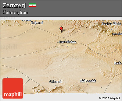 Satellite Panoramic Map of Zamzerj