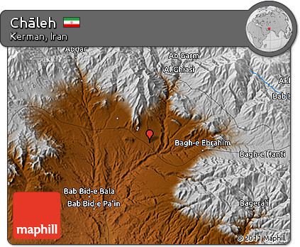 Physical 3D Map of Chāleh