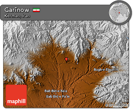 Physical 3D Map of Garīnow