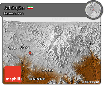 Physical 3D Map of Jahānjān