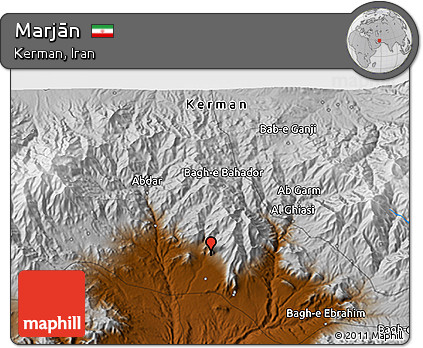 Physical 3D Map of Marjān
