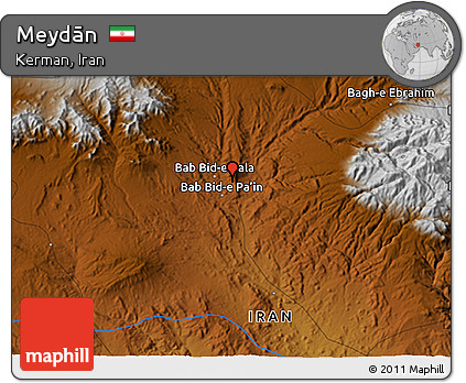 Physical 3D Map of Meydān