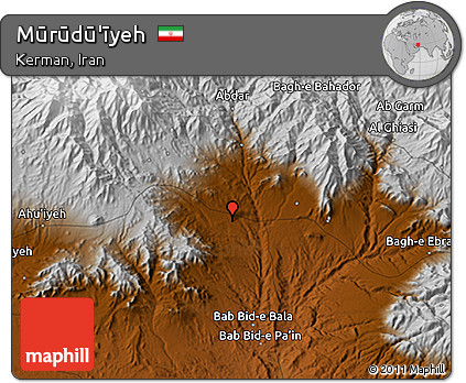 Physical 3D Map of Mūrūdū'īyeh