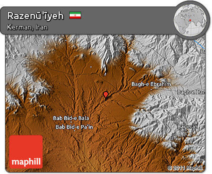 Physical 3D Map of Razenū'īyeh