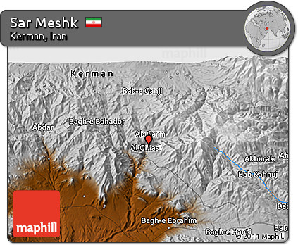 Physical 3D Map of Sar Meshk