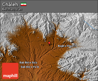 Physical 3D Map of Chāleh