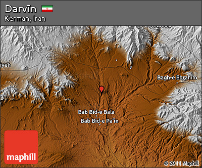 Physical 3D Map of Darvīn