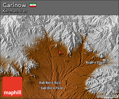 Physical 3D Map of Garīnow