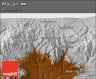 Physical 3D Map of Marjān