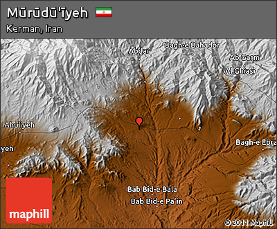 Physical 3D Map of Mūrūdū'īyeh