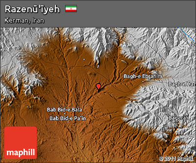 Physical 3D Map of Razenū'īyeh