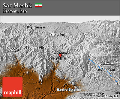 Physical 3D Map of Sar Meshk