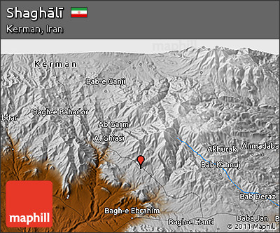 Physical 3D Map of Shaghālī