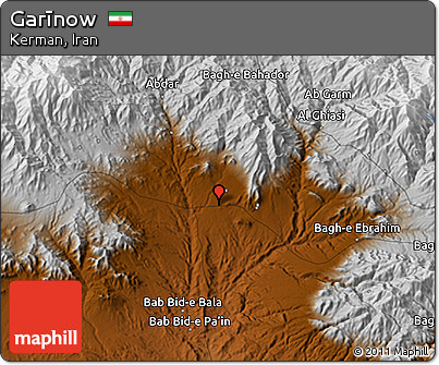 Physical 3D Map of Garīnow