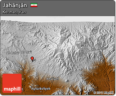 Physical 3D Map of Jahānjān