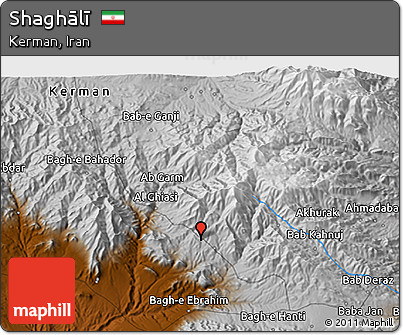 Physical 3D Map of Shaghālī