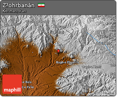 Physical 3D Map of Z̧ohrbanān