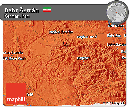 Political 3D Map of Bahr Āsmān