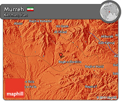 Political 3D Map of Murreh