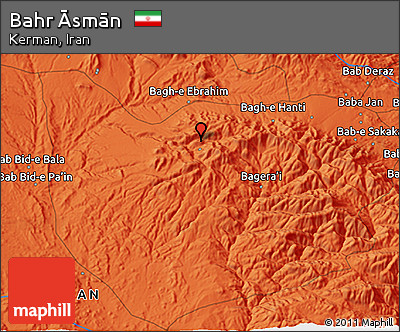 Political 3D Map of Bahr Āsmān