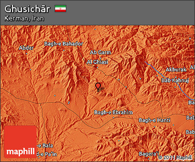 Political 3D Map of Ghusichār