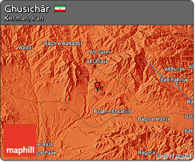 Political 3D Map of Ghusichār