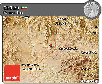 Satellite 3D Map of Chāleh