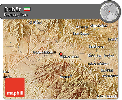 Satellite 3D Map of Dubār