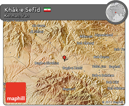 Satellite 3D Map of Khāk-e Sefīd