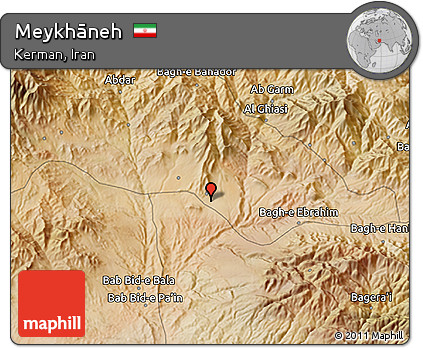 Satellite 3D Map of Meykhāneh