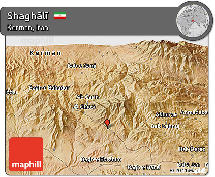 Satellite 3D Map of Shaghālī