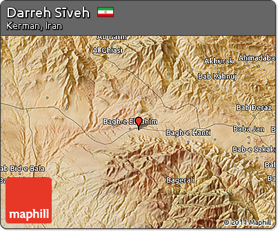 Satellite 3D Map of Darreh Sīveh