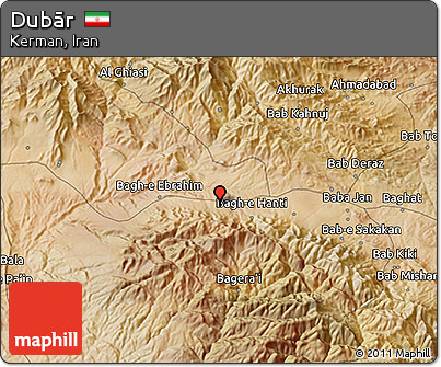 Satellite 3D Map of Dubār