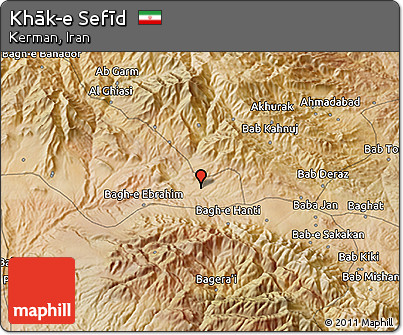 Satellite 3D Map of Khāk-e Sefīd
