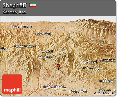 Satellite 3D Map of Shaghālī