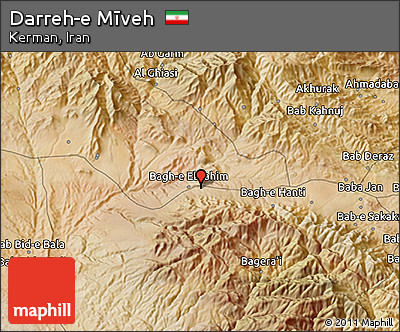 Satellite 3D Map of Darreh-e Mīveh