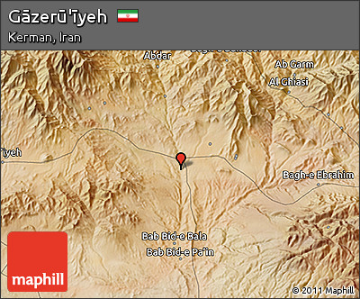 Satellite 3D Map of Gāzerū'īyeh
